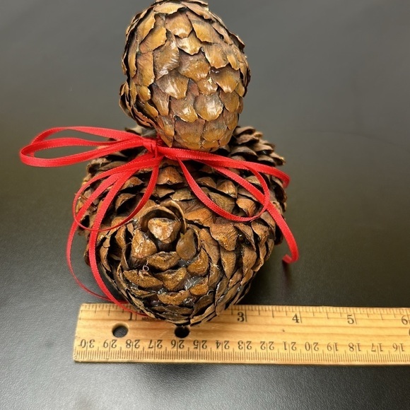 Vtg Handmade Decorative Pinecone Duck Figurine Rustic Folk Art Cabin Retro Lodge - Picture 14 of 15